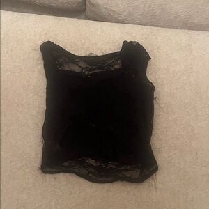 Chic Black Lace Women's Camisole